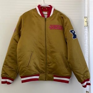 Mitchell & Ness throwback 49ers gold jacket